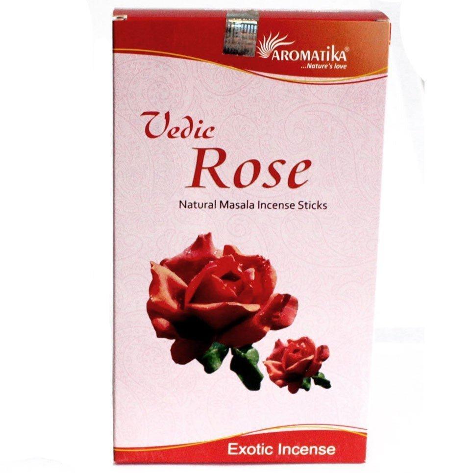 Rose Masala Räucherstäbchen 12 Stück Vedisch