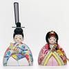 Hina Wooden Doll by Kotohoki Single Doll with Round Doll, Kanna, Tray, Natural, KTH-3201A2
