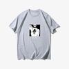 2025 Winter and Autumn Chainsaw Man Tshirt Bomb Devil Reze Merchandise Short Sleeve Anime Japanese Style Black Tshirt Clothing