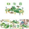 Exciting 165pcs Dinosaur Electric Rail Car Track Racing Toy Set For Endless Fun