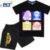 My Hero Academia anime costume kids T-shirt set pure cotton short-sleeved shorts 2-piece set for boys and girls