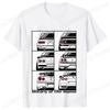 New Fashion Tees Shirt Short Sleeve Men Women Clothing Crewneck Loose Tops Japanese Car Drift Race Car R35 Graphics T-shirts