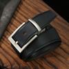 Men'S Belt Pu Rotary Buckle Double-Sided Belt Premium Belt Children'S Pin Buckle Casual Pants With Trend