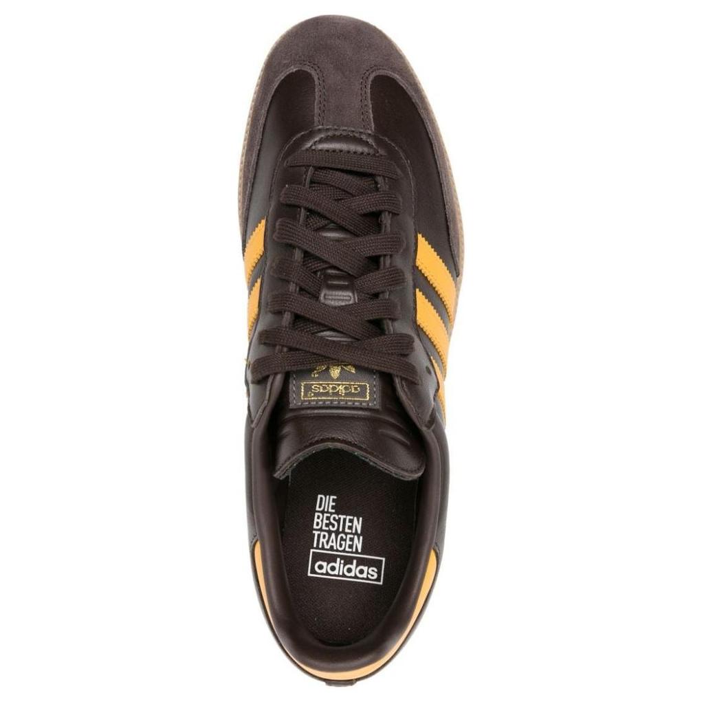 adidas Samba OG Dark Brown Yellow Unisex Sneakers Preloved-Yellow Gum IG6174