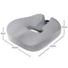 Breathable Memory Foam Seat Cushion, Rebound Wedge Pad for Car or Office Chair.