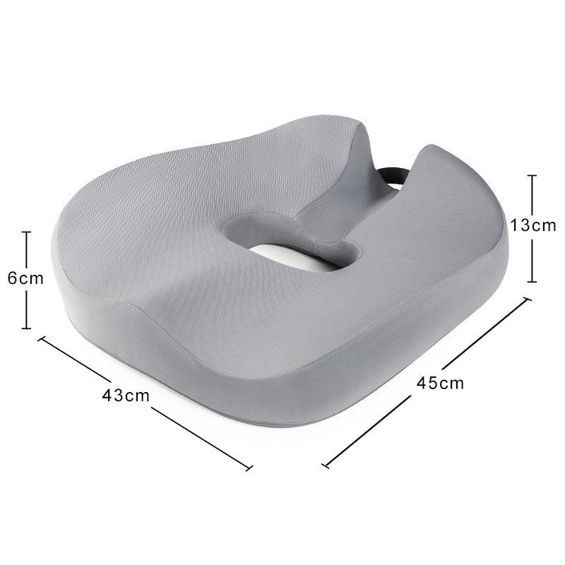 Breathable Memory Foam Seat Cushion, Rebound Wedge Pad for Car or Office Chair.
