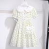 Girls Summer Floral Dress Short Sleeve Princess Fashionable Dress
