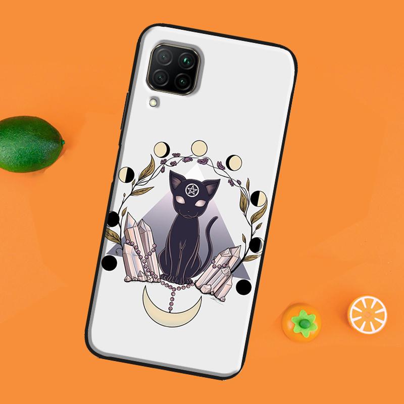 Pisică magică Carcasa Vrăjitoarelor Pentru Huawei P30 Pro P20 P40 Mate 20 Lite P Smart 2021 2019 Nova 5T Honor 50 10i 9X 8X