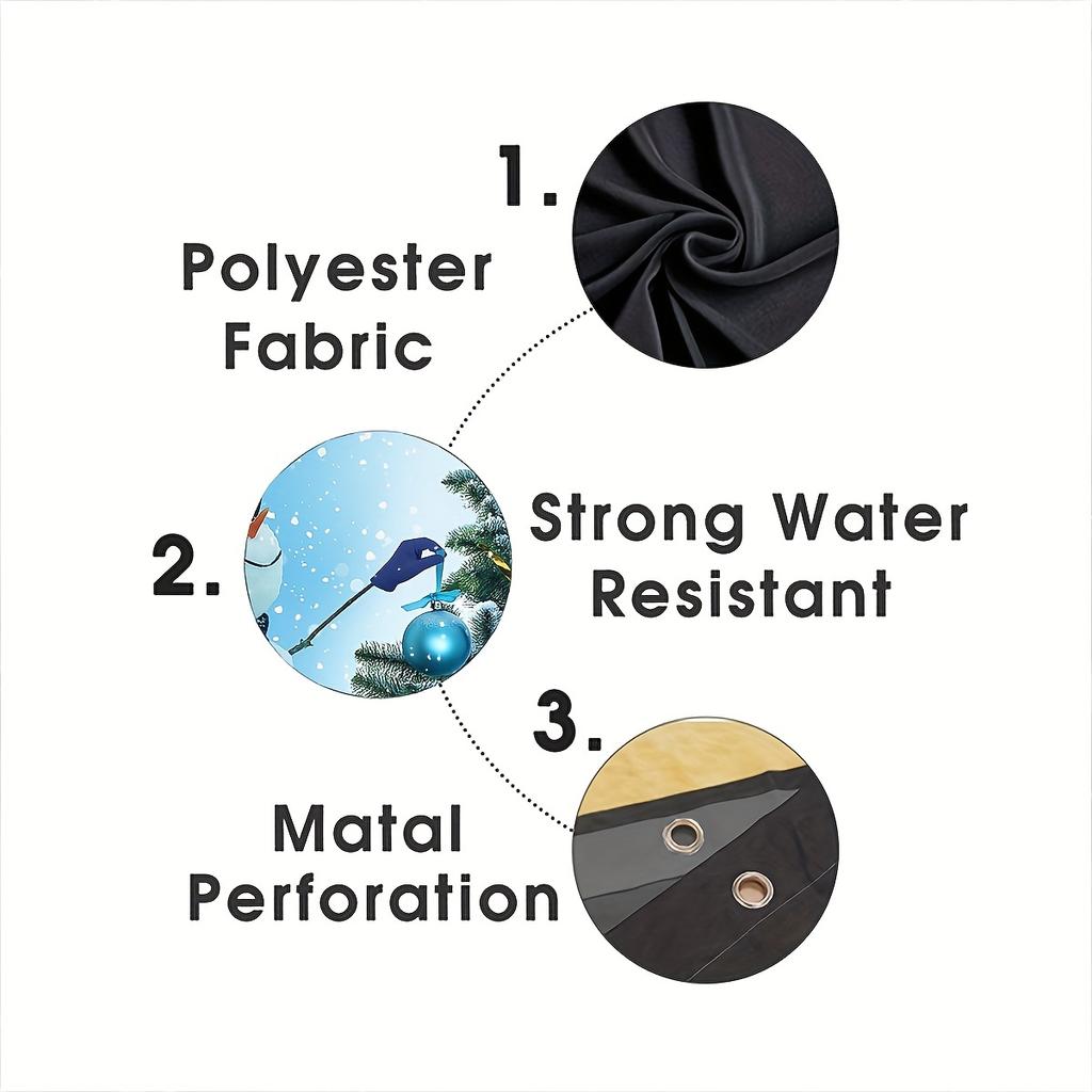 4Pcs Merry Christmas Shower Curtain Sets for Bathroom Non-Slip Bathroom Rugs Lid Toilet Cover Bath Mat Bathroom Set