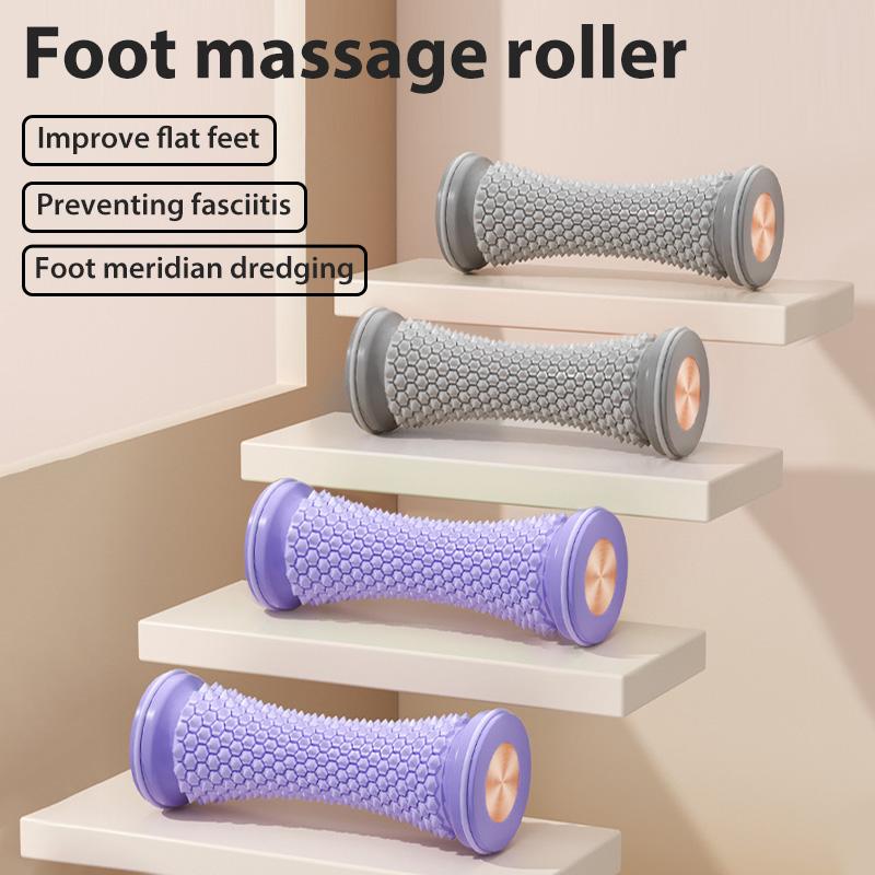 Foot Massager Massage Roller Yoga Massage Ball Plantar Fascia Roller Muscle Relaxation Care Plastic Manual Foot Massager