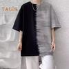 Men's Tie-Dye Tee Shirt Round Neck Casual T-Shirt Loose Fit Short-sleeve Summer Top for Everyday Outings Street