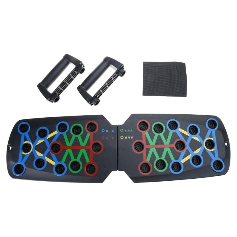 Push Up Boards Multifunctional Foldable Fitness Workout Push up Tool Pushup Stands Exercise Board Muscle Board for Home