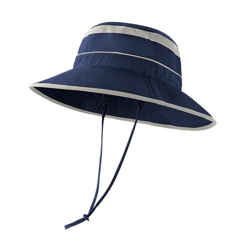 Summer anti-ultraviolet sun hat parent-child outdoor big eaves bucket hat breathable anti-splashing water sunscreen hat for boys and girls