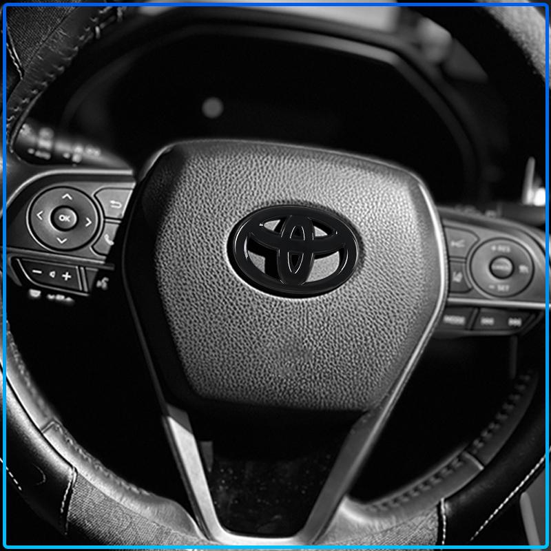 1Pcs Car Steering Wheel Badge Decal Auto Styling Car Decoration Sticker For Toyota C-hr Prado Rav4 Yaris Hilux Prius Avensis Corolla Camry