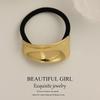 Minimalist Metal Hair Ring - New Korean Style High-End Ponytail Tie Rubber Band.