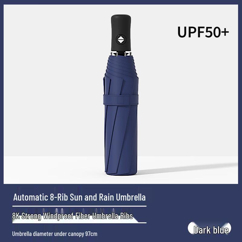 WH Extra Large Automatic Folding Umbrella 8-rib