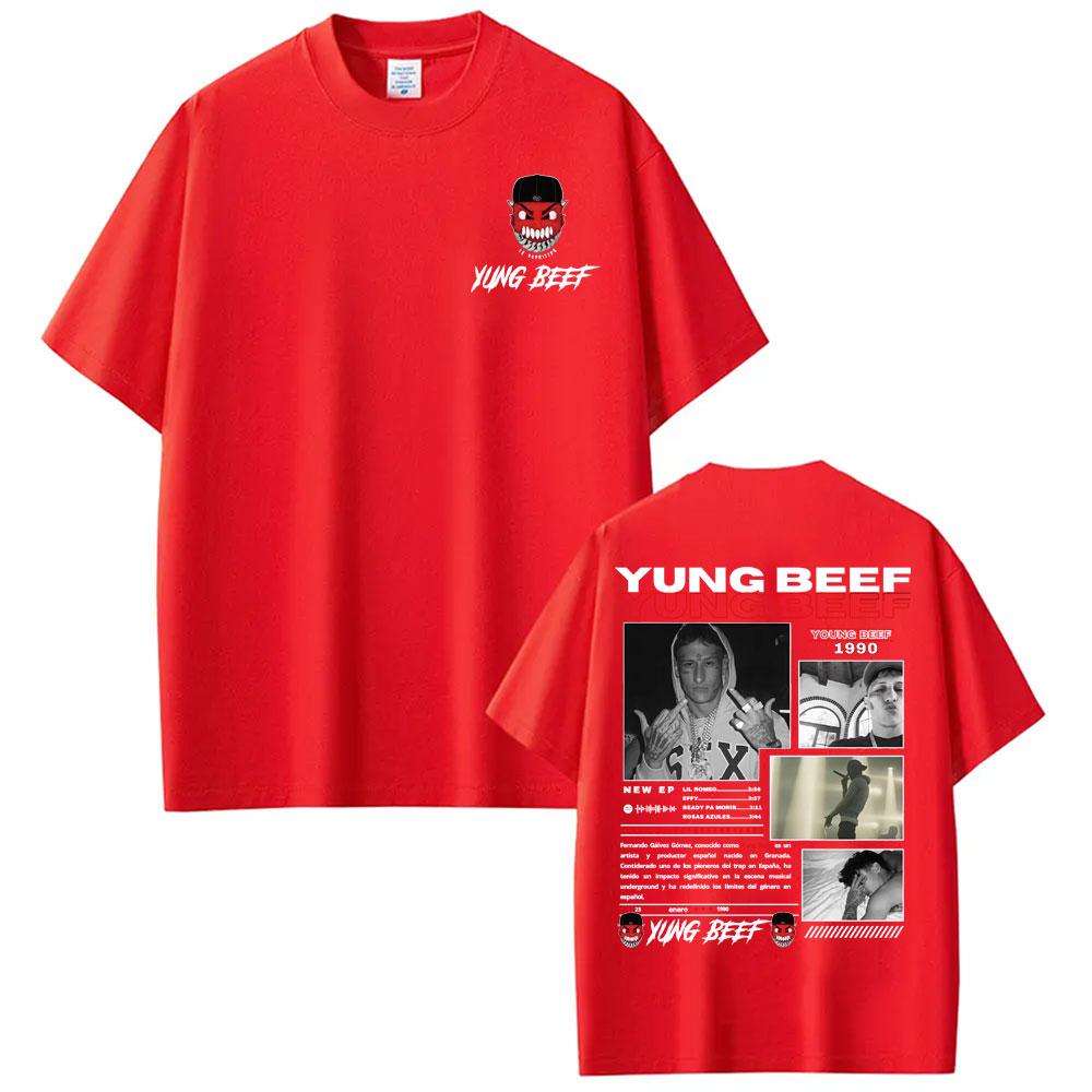 

Rapper Yung Beef Album Tour Graphic T Shirt Unisex Women Clothing Cotton Short Sleeve Tshirts Fashion Hip Hop Oversized Tee Shirt XL