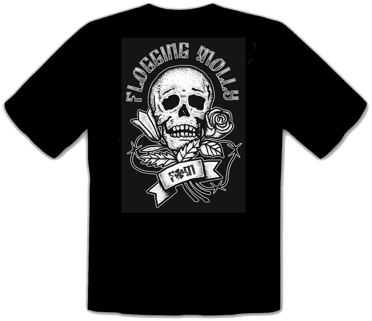 FLOGGING MOLLY - ROSES Black 100% Cotton T-shirt Mens Tees Top -187- S