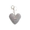 Slowslowly No.217 / Chubby Metallic Heart Key Ring _ Silver