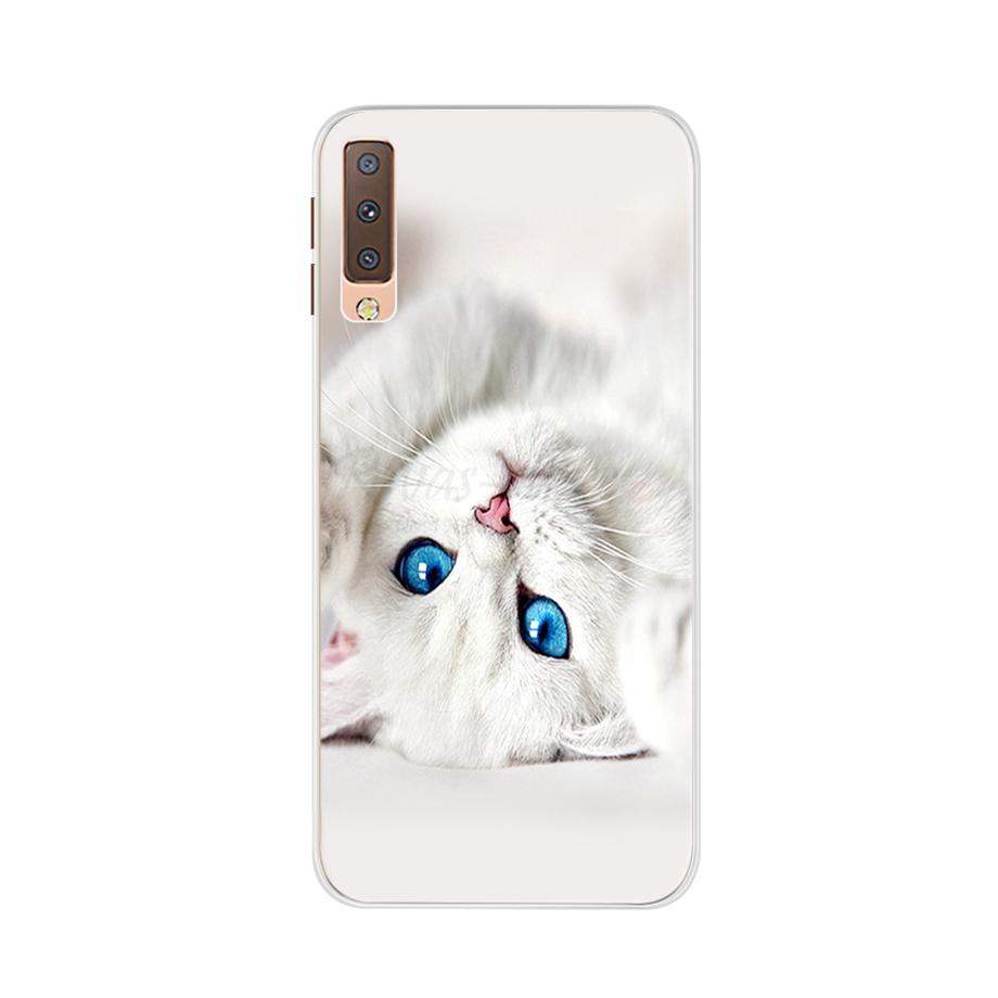 for Samsung A7 2018 Case Soft Silicone Back Cover Cute Cartoon Phone Case For Samsung Galaxy A7 A 7 2018 A750 A750f Case Bumper