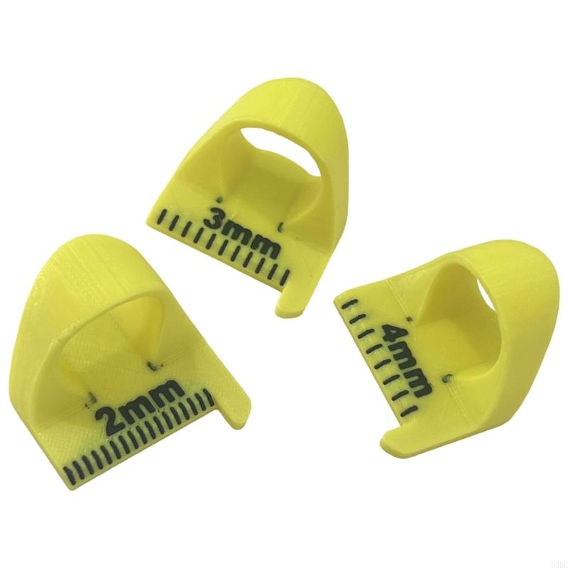 3Pcs Patchwork Quilting Measuring Tool Finger Sewing Ruler with Millimeter Scale