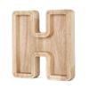 18cm Twenty-six Letter Piggy Bank Wooden Coin Money Saving Box Jar Coins Storage Box Desktop Ornament Home Decor Craft Xmas Gift