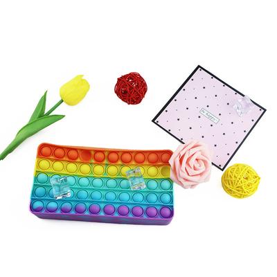 New Silicone Bubble Pencil Case Mouse Killer Pioneer Decompression Stationery Box Bag for School Season