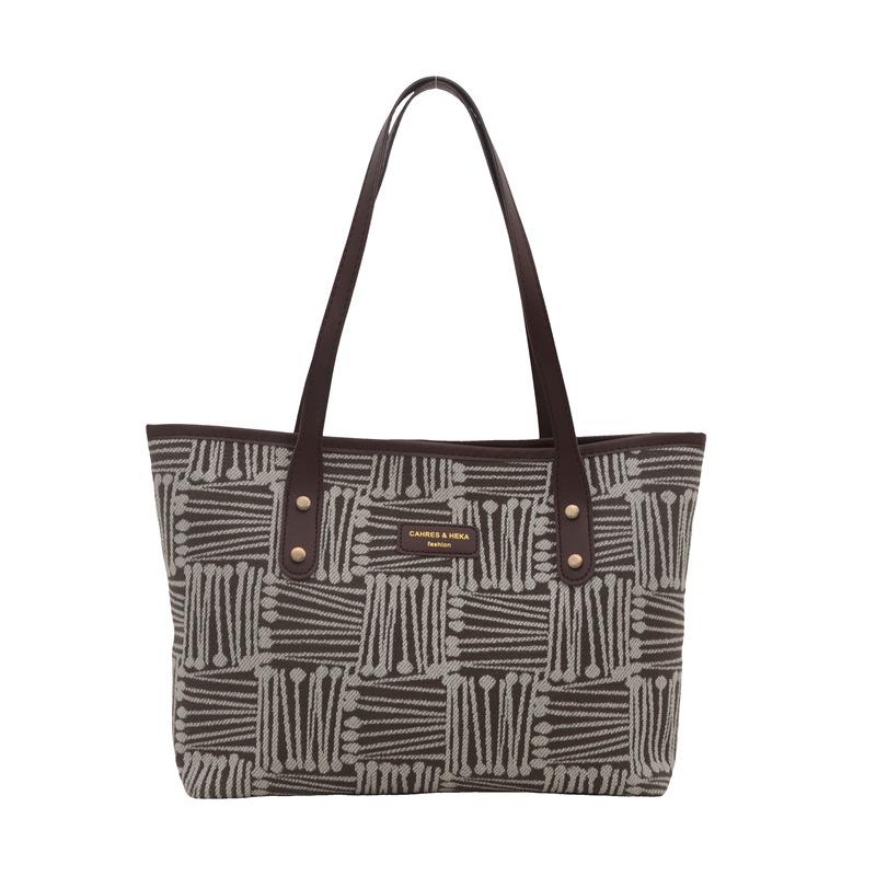 Simple and Fashionable Large Capacity Commuting Bag Summer New Fashion Casual Tote Bag Casual and Fashionable Shoulder Bag