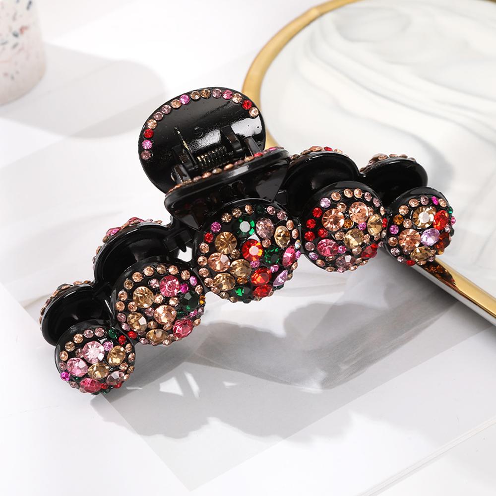 12cm Large Size Hair Claw Rhinestone Lucury Ponytail Hairpin Crabs Claw For Women Temperament Styling Tools Clip Accessories