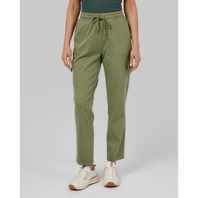 

Летние вязаные фитнес-брюки йога большого размера с высокой талией Green XS