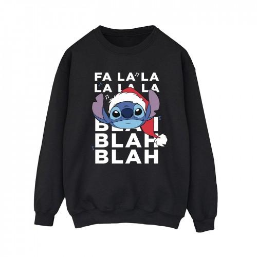 Disney Womens/Ladies Lilo And Stitch Christmas Blah Blah Blah Sweatshirt