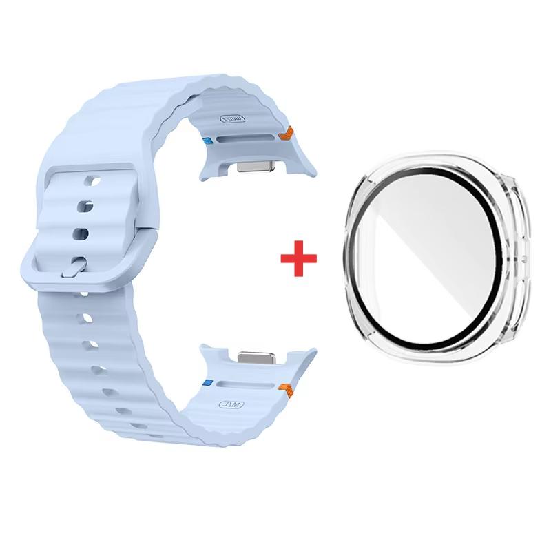 Silicone band+case for samsung galaxy watch 8 strap smartwatch Accessories sport Bracelet for correa galaxy watch 8 40/44mm case