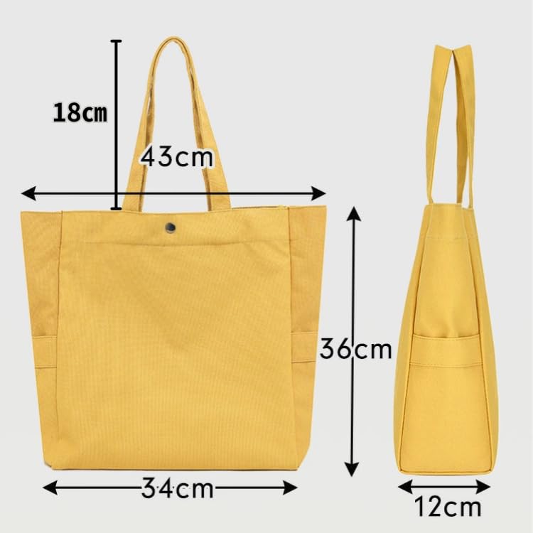 [komakusa] [Oshikatsu Tote Bag with Fan Organizer] Oshikatsu Bag, Otaku Activity, Can Badge, Plain, A4 Size, Large Capacity, Canvas, Lightweight, 4
