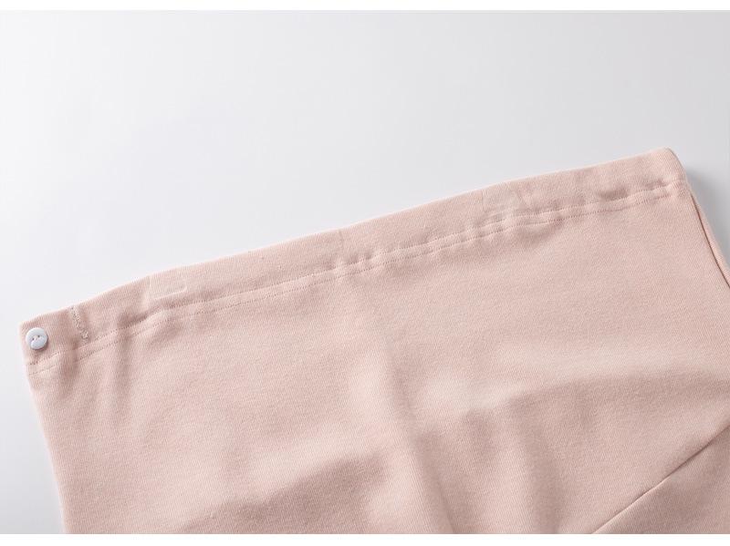 Adjustable Cotton Maternity Support Pants - Thick, Warm, & Lined for All Seasons