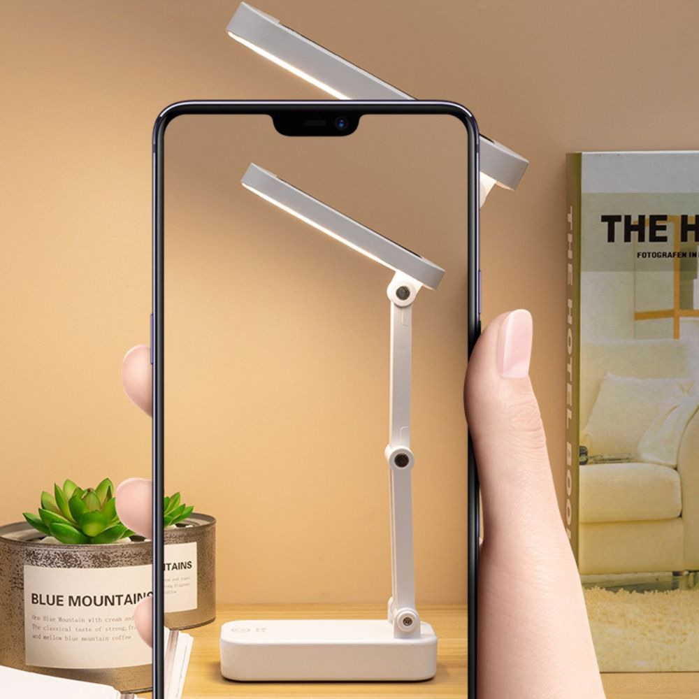 USB Charging Solar Powered Desk Lamp Dimmable Table Lamp LED Night Light Eye Protection