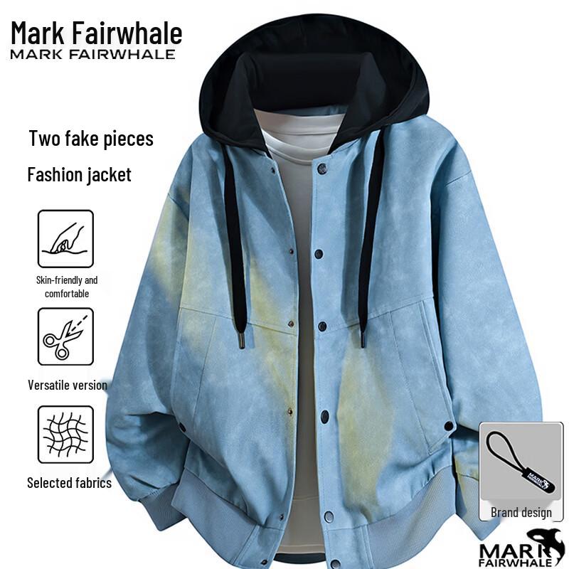 Mark Fairwhale Men's Hooded Casual Jacket