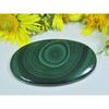 AA++ 113Cts. Natural Green Malachite Oval Cabochon Loose Gemstone 31X53X04MM D-51