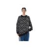 Coach FW22 Pattern Printed Loose Casual Crew Neck Long Sleeve Sweatshirt Women Sweatshirt Black CF886-BK-BR