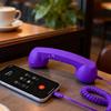 Classical Telephone Receiver Design Headphone USB C Headset With Noise Canceling Microphone For Office And Home Use