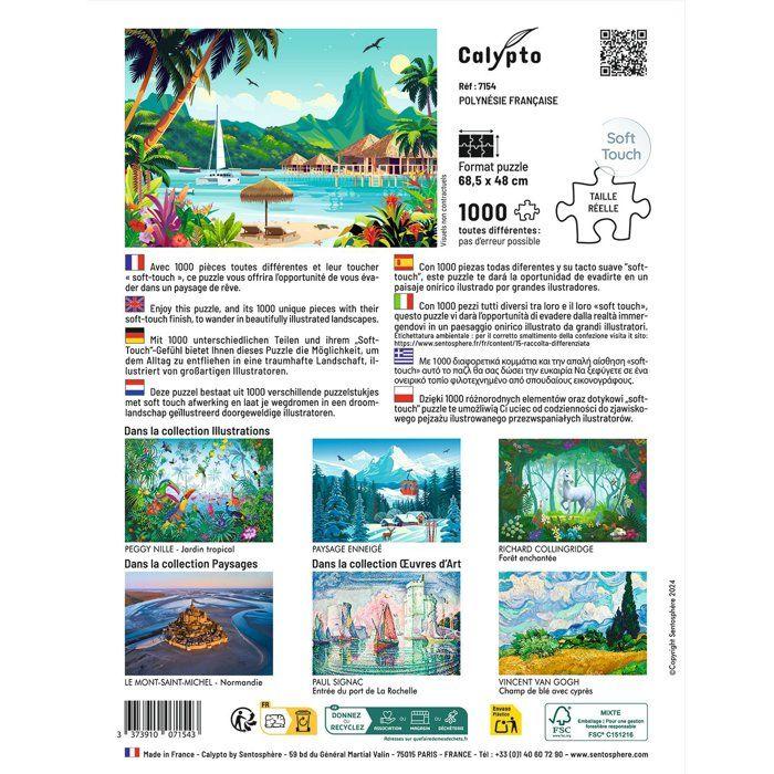 Puzzle - SENTOSPHERE - Calypto - 1000 Pieces - French Polymer - Silky Touch - From 9 Years Old