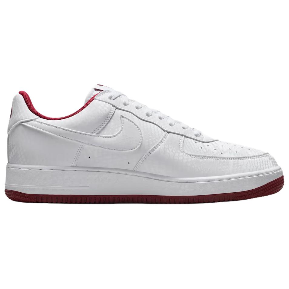 Nike x Kobe Bryant Air Force 1 Abrasion Resistant Abrasion Resistant Low top Skateboard Shoes Unisex White Red IB0018-101