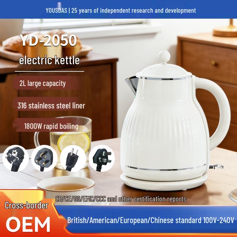 Large Capacity Electric Kettle with Automatic Power-off, European Standard, Small Home Appliance