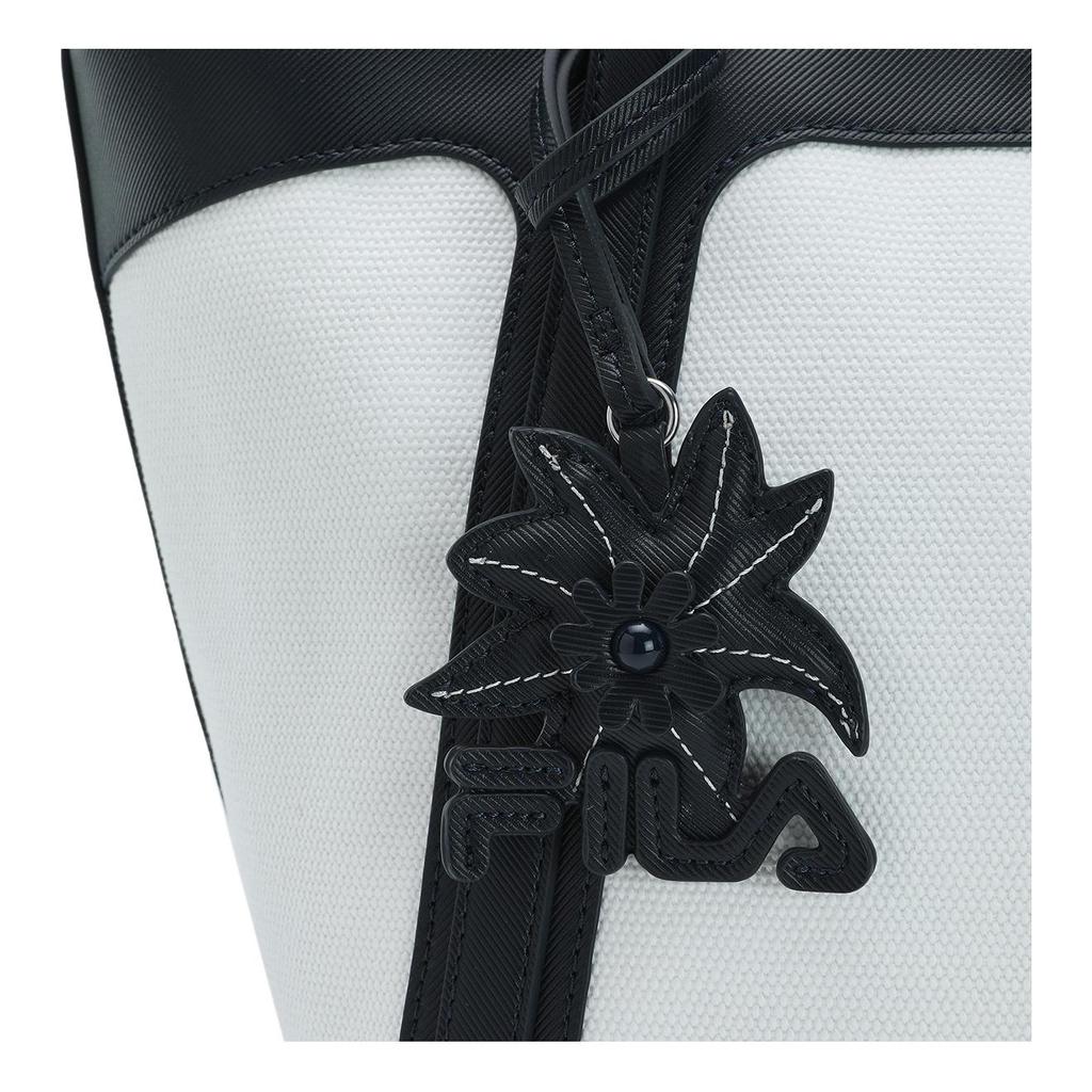 New FILA Fabric Tote Bag, Shopping Bag, Handbag Regular Women's White & Black F13W528161FNV