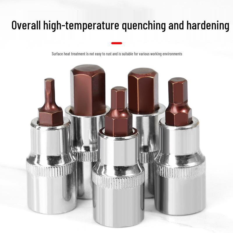 Electric & Air Wrench Hex Socket Set with Screwdriver Bit