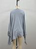 2026 Autumn/Winter Solid Color Round Neck Long Sleeve Knit Pleated Pullover