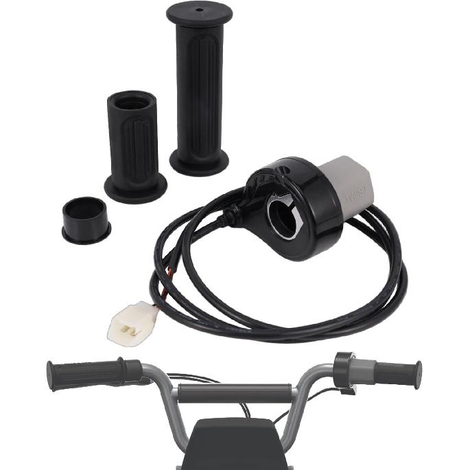 

MX350 Throttle & Grips, Electric Dirt Bike Twist Throttle Assembly for Razor MX350/400, SX350, E200/300, Pocket Mod Scooters