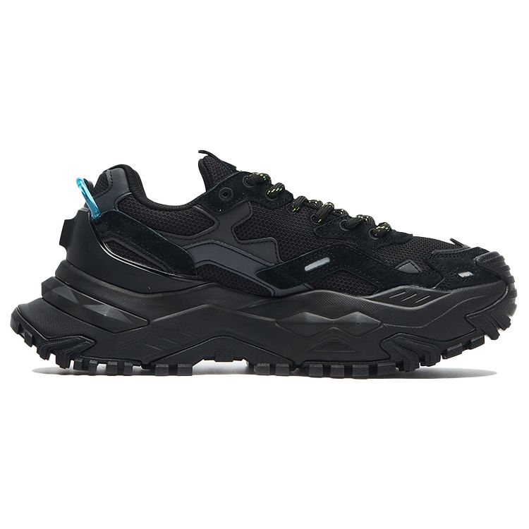 Fila Fusion Bianco Hard Candy Fabric Synthetic Leather Height Increasing Casual Versatile Low Top Dad Shoes Women sneakers Black T12W135211FBK