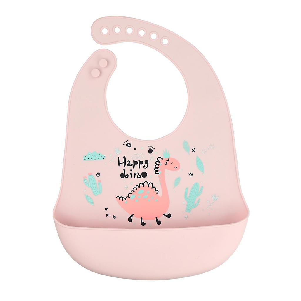 Babador de silicone à prova d'água para bebês - Babador de arroz descartável grande