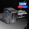 38W Dual PD USB Ports Car Fast Charger Type C USB 12V Adapter QC 3.0 Charging Laptop Powerful Cell Mobile Phone Charger for Car
