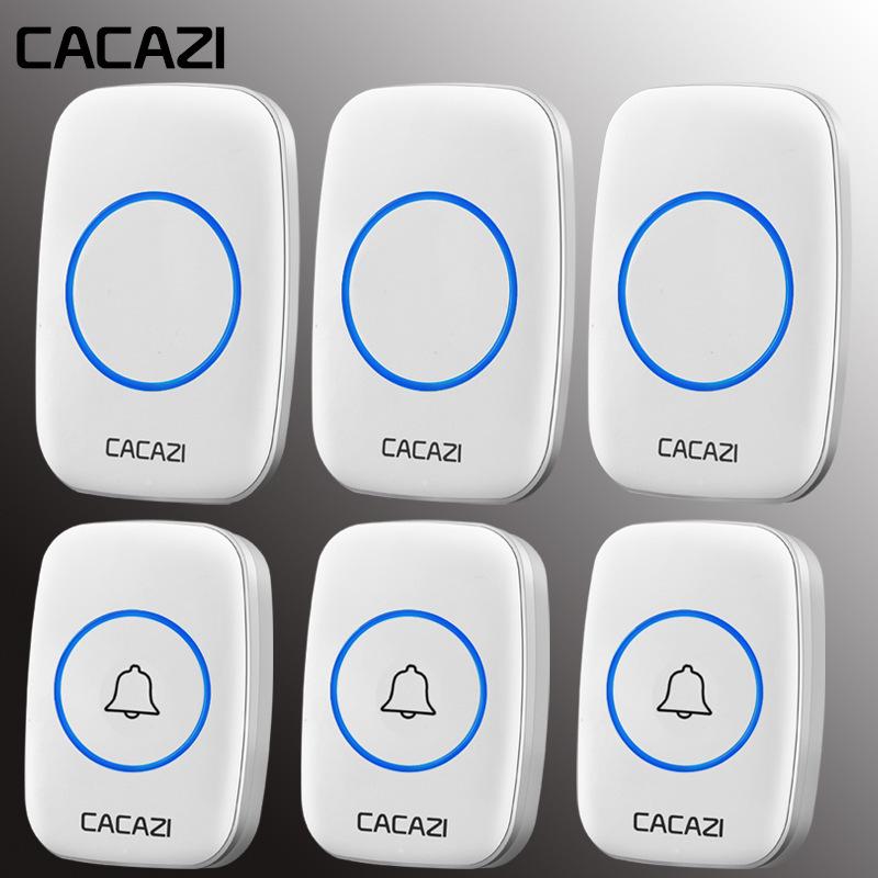 Wireless Waterproof Music Doorbell with Remote Control and Long-Distance Three-Way Communication (US, UK, JP, EU Specs)